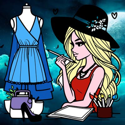 a stylish fashion designer