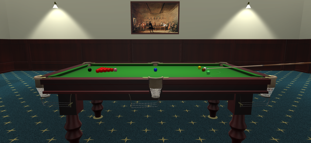 Snooker Pro Online - Realistic 3D snooker table simulation in a virtual club room
