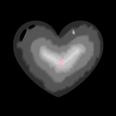 a blank heart