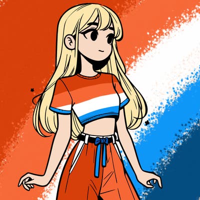 girl in a cute crop top