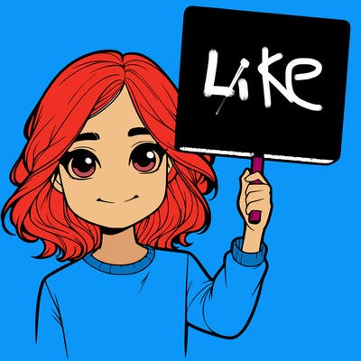 realistic girl holding up a sign