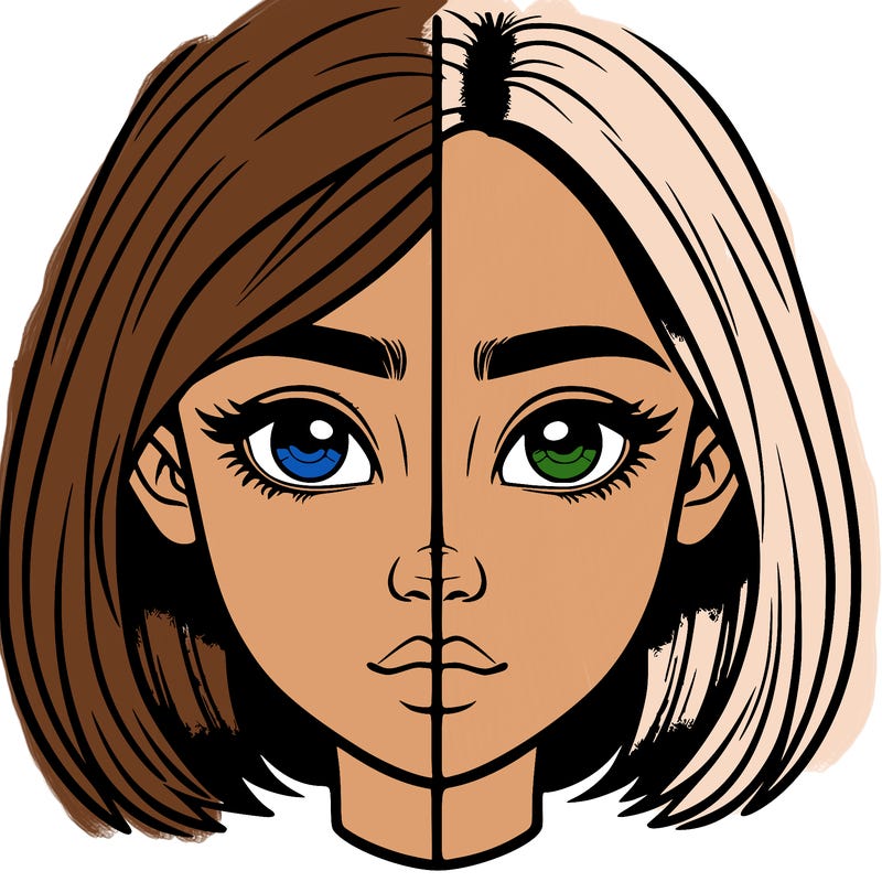 realistic girl split