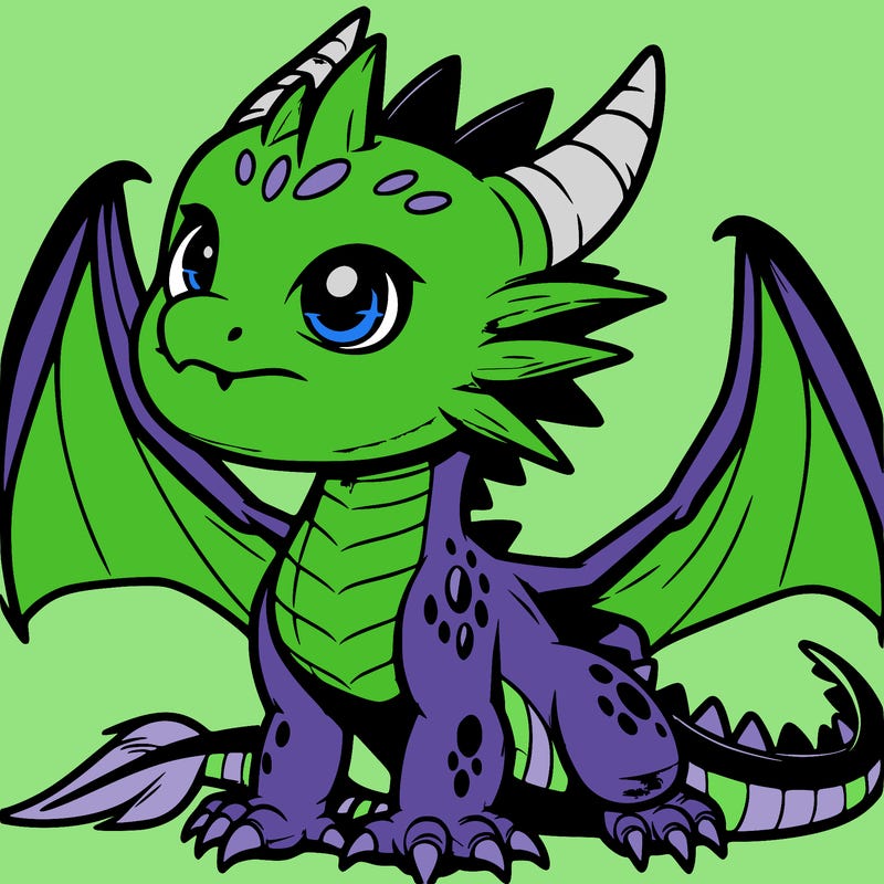 fierce baby night dragon