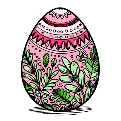 a detailed and realistic easter egg