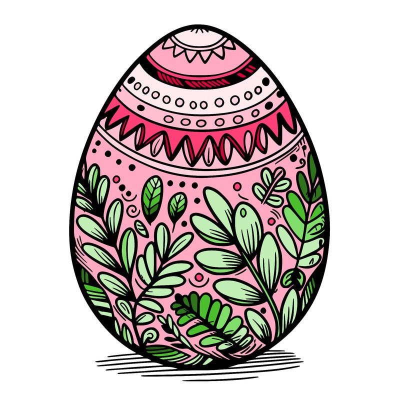 a detailed and realistic easter egg