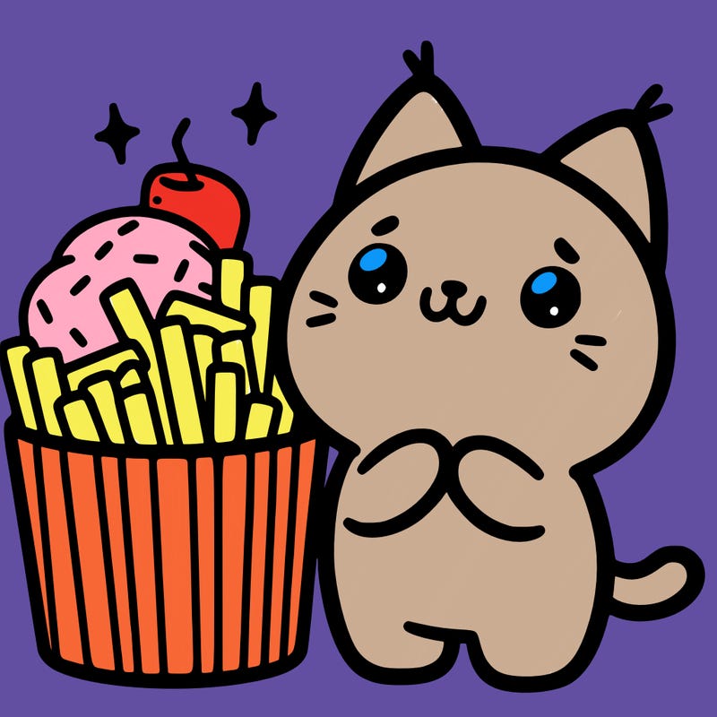 cute food cat