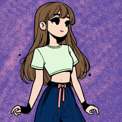 girl in a cute crop top