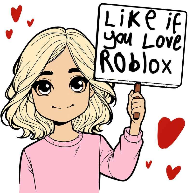 realistic girl holding up a sign