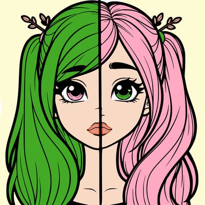 realistic girl split