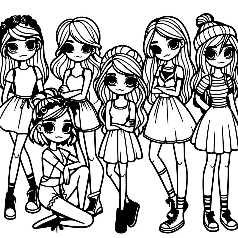 girls with different astehtics