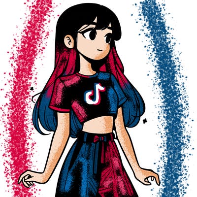 girl in a cute crop top