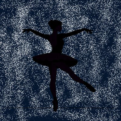 a ballerina in motion