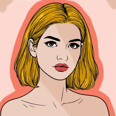 realistic portrait of woman