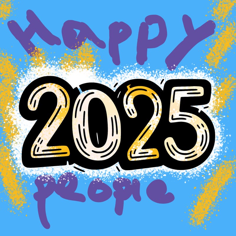 one line scrawled numbers sketch design “2025”