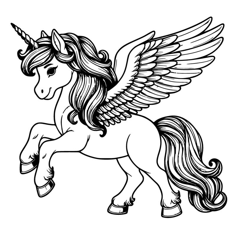 unicorn with wings realistic
