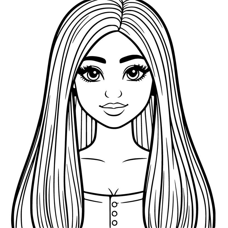 latina girl with straight hair