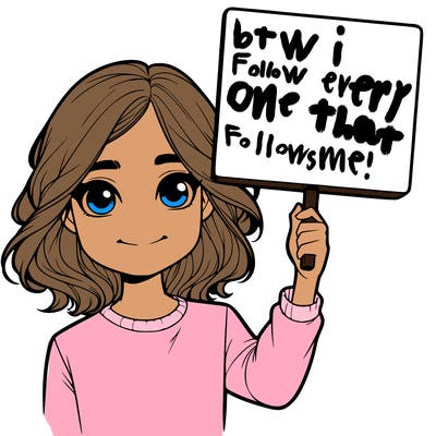 realistic girl holding up a sign