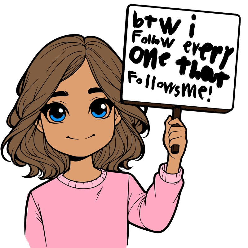 realistic girl holding up a sign