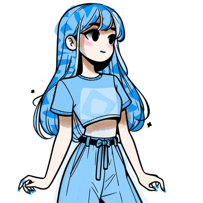 girl in a cute crop top