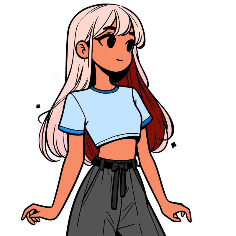 girl in a cute crop top