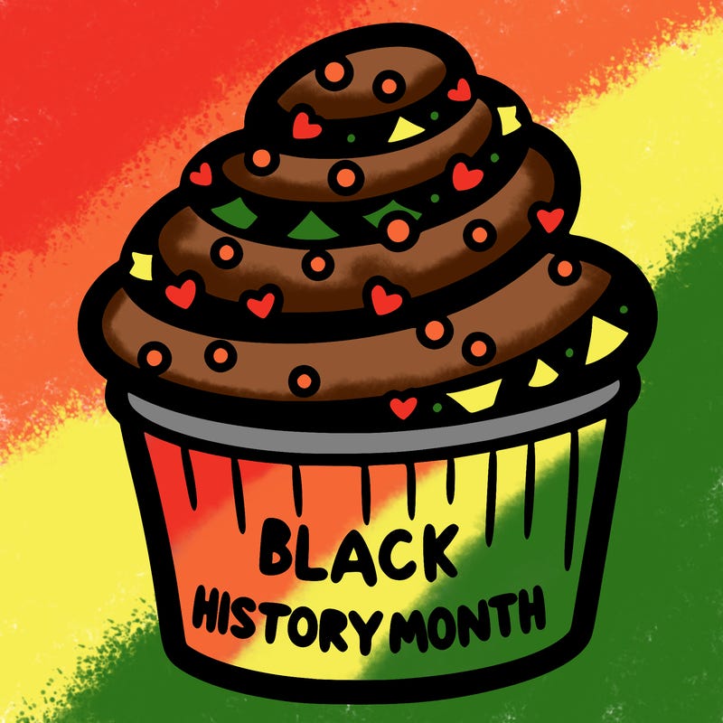 black history month cupcake