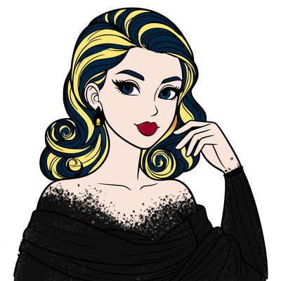 an elegant woman
