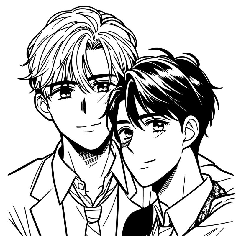 gay couple manga