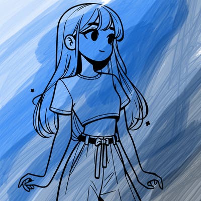 girl in a cute crop top