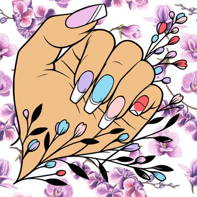 nails with french tip