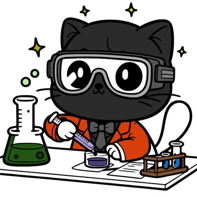 scientist cat