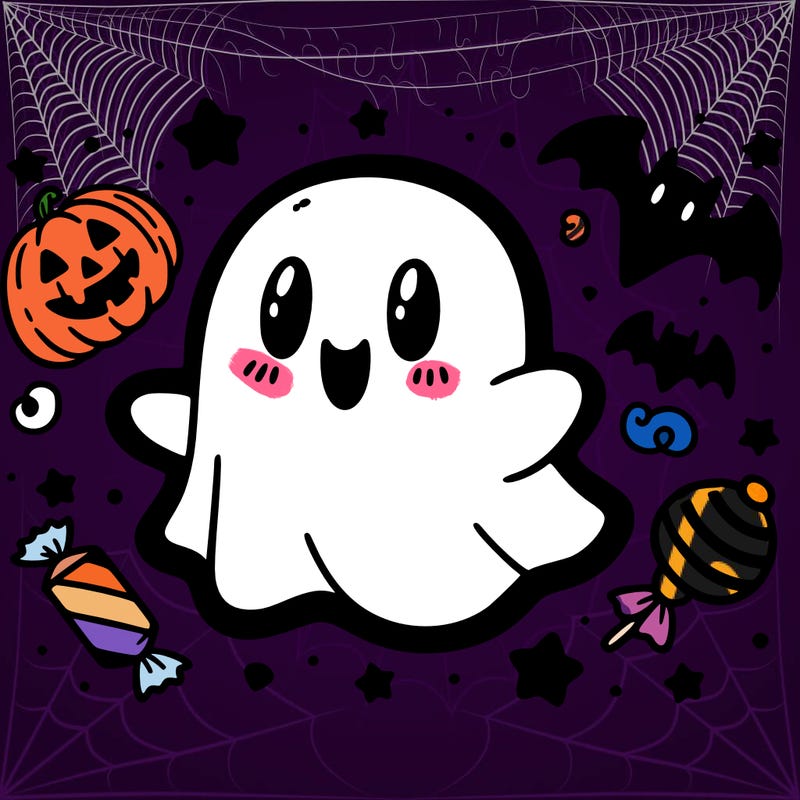 halloween cute little ghost