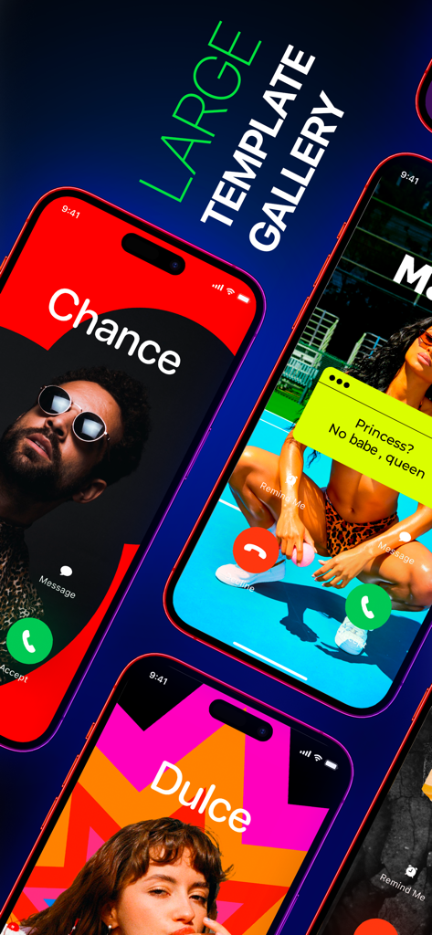 Contact Poster: Caller Screen - A variety of stylish and colorful contact poster templates for iPhone caller screens