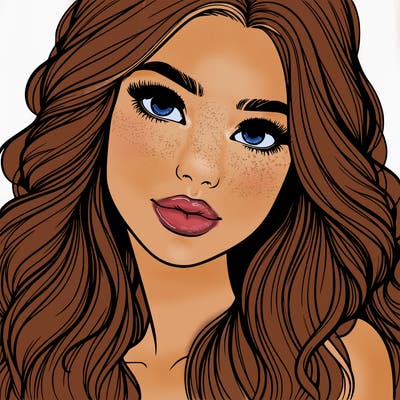 beautiful realistic girl