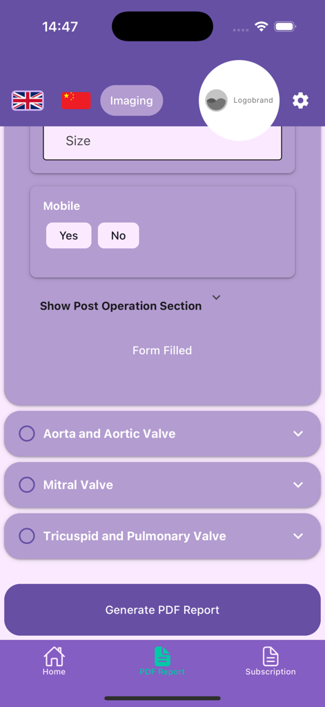 Report Echo - Medical App | MWM