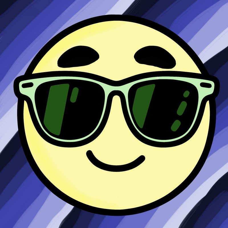 emoji with sunglasses