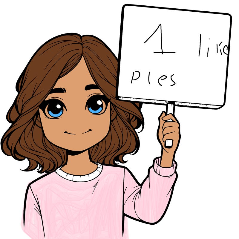 realistic girl holding up a sign