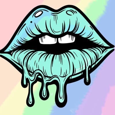 lips that look realistic and drip