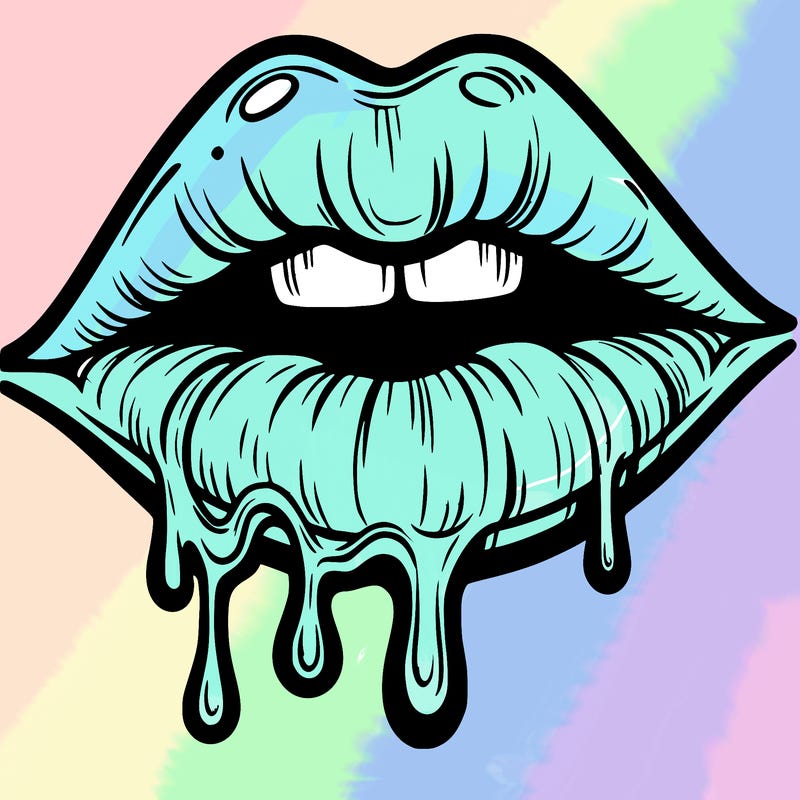 lips that look realistic and drip