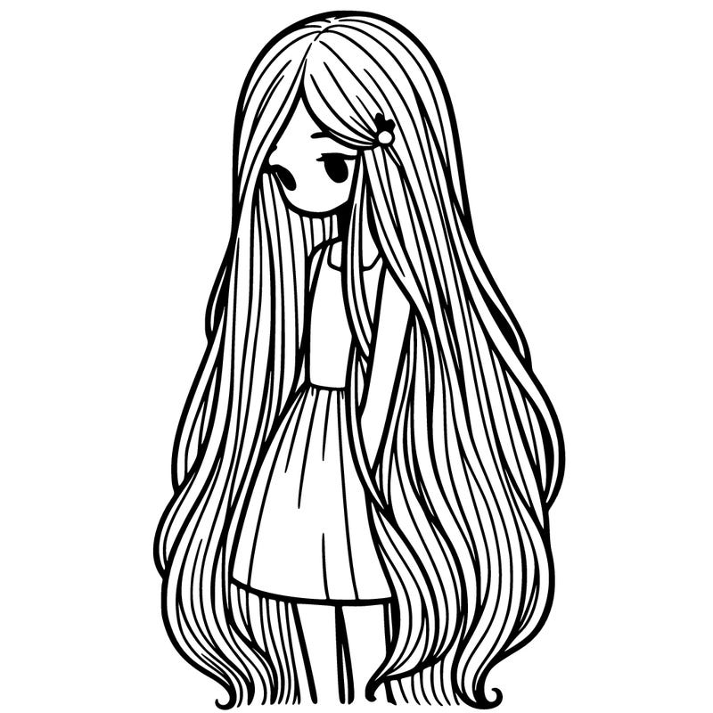 long hair girl