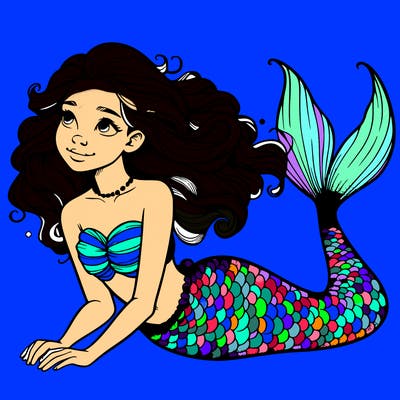 a realistic mermaid