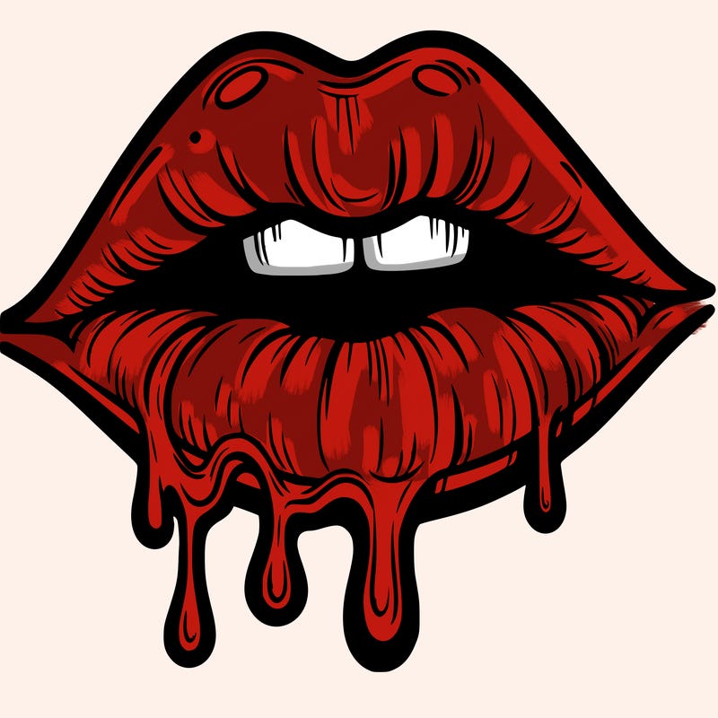lips that look realistic and drip