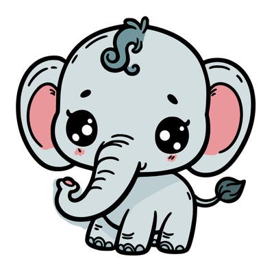 cute baby elephant