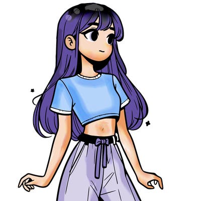 girl in a cute crop top