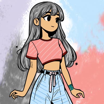 girl in a cute crop top