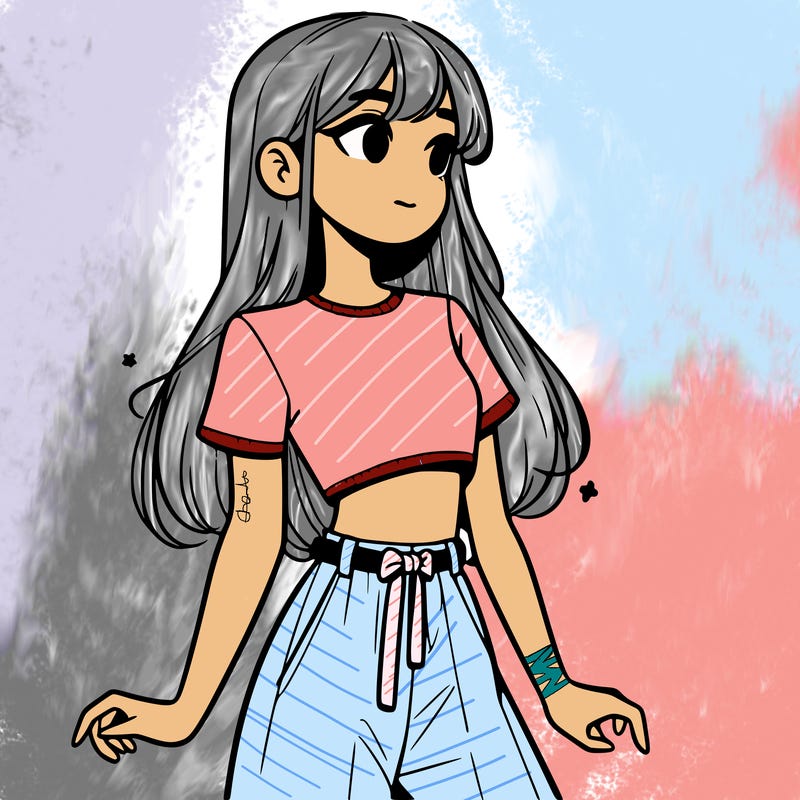 girl in a cute crop top