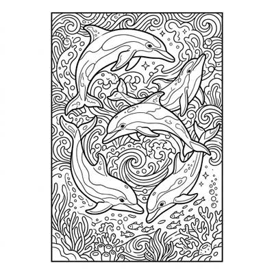 Catch the wave of creativity with this exquisite spinner dolphins bookmark coloring page. Featuring a playful pod amidst swirling ocean details, it's perfect for marking your favorite book with a splash of color.