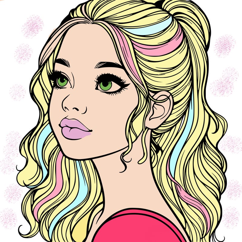 beautiful realistic girl