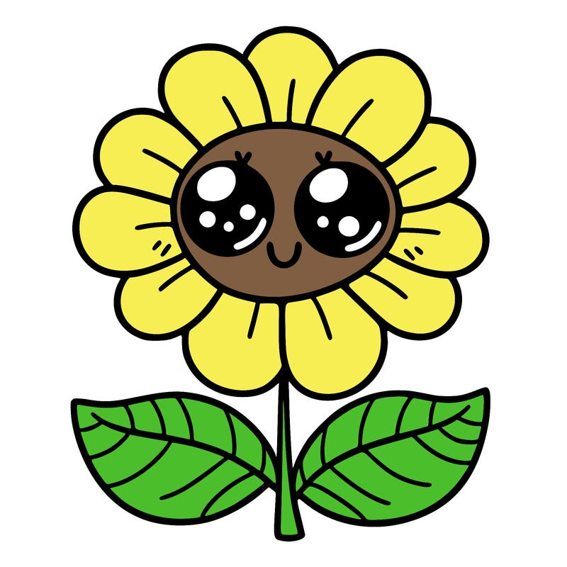 flower with eyes