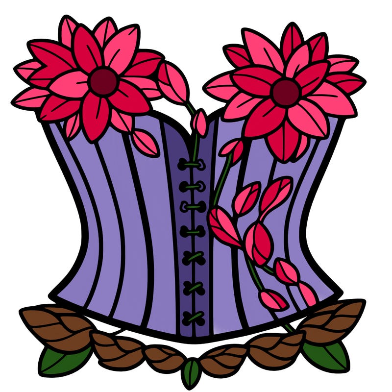 flower corset
