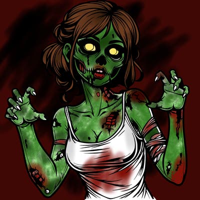 realistic zombie girl